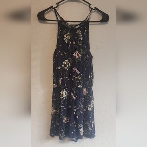Old Navy Dark Blue Floral Romper